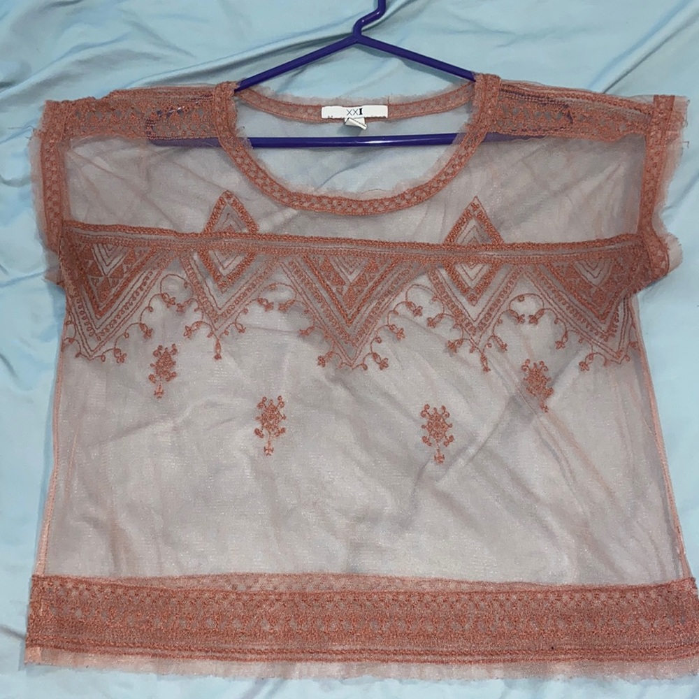 Sheer bohemian style crop.